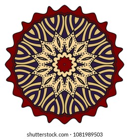 Flower mandala. Very printable decorative elements. Vector illustration for design.