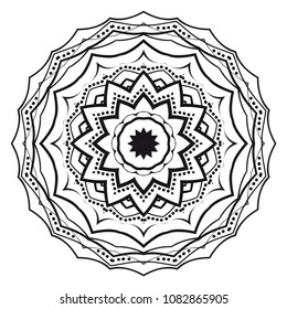 Flower mandala. Very printable decorative elements. Vector illustration for design.