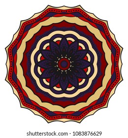 Flower mandala. Very printable decorative elements. Vector illustration for design.