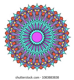 Flower mandala. Very printable decorative elements. Vector illustration for design.