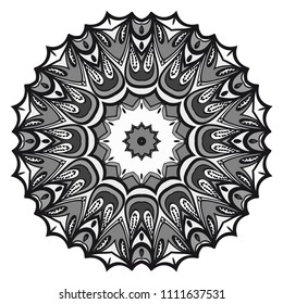 Flower mandala. Very printable decorative elements. Vector illustration for modern design