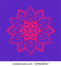 Flower Mandala. Vintage decorative elements. Oriental pattern, vector illustration. Islam, Arabic, Indian, moroccan,spain, turkish, pakistan, chinese, mystic, ottoman motifs. 