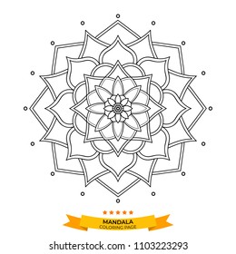 	
Flower Mandala, vintage decorative elements, Henna Tattoo style, vector illustration EPS 10.