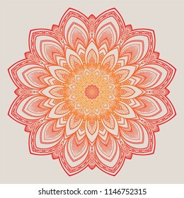 Аrabesque. Flower Mandala. Vintage decorative elements. Oriental pattern, vector illustration. Islam, Arabic, Indian, moroccan,spain, turkish, pakistan, chinese, mystic, ottoman motifs. Coloring book 