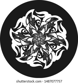 Flower Mandala. Vintage decorative elements. Oriental pattern, vector illustration