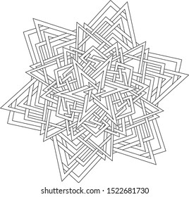 Flower Mandala. Vintage decorative elements. Oriental pattern, vector illustration