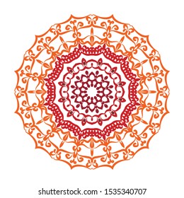 Flower Mandala. Vintage decorative elements. Oriental pattern, vector illustration. Islam, Arabic, Indian, moroccan,spain, turkish, pakistan, chinese, mystic, ottoman motifs. Coloring book page