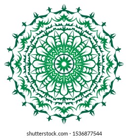 Flower Mandala. Vintage decorative elements. Oriental pattern, vector illustration. Islam, Arabic, Indian, moroccan,spain, turkish, pakistan, chinese, mystic, ottoman motifs. Coloring book page