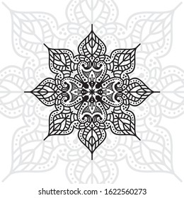 Flower Mandala. Vintage decorative elements. Oriental pattern, vector illustration.