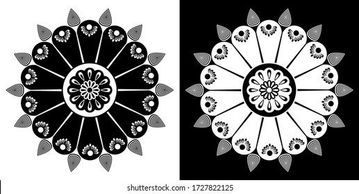 Flower Mandala. Vintage decorative elements. Oriental pattern, vector illustration. Islam, Arabic, Indian, moroccan,spain, turkish, pakistan, chinese, mystic, ottoman motifs.