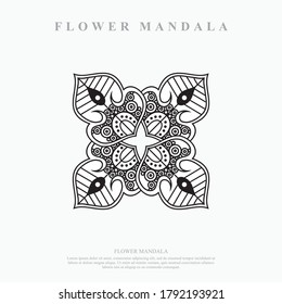 Flower Mandala. Vintage decorative elements. Oriental pattern, vector illustration.
