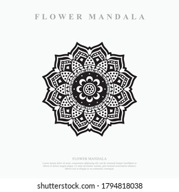 Flower Mandala. Vintage decorative elements. Oriental pattern, vector illustration.