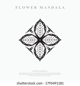 Flor Mandala. Elementos decorativos de época. Patrón oriental, ilustración vectorial.