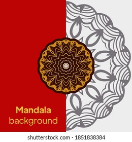 Flor Mandala. Elementos decorativos de época. boda de lujo, concepto de moda de belleza, tarjetas de fiesta de vacaciones reales. Ilustración del vector