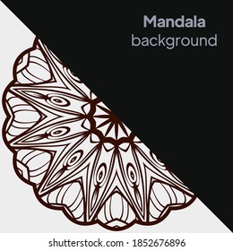 Flor Mandala. Elementos decorativos de época. boda de lujo, concepto de moda de belleza, tarjetas de fiesta de vacaciones reales. Ilustración del vector