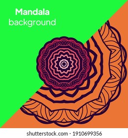 Flower Mandala. Vintage decorative elements. Oriental pattern. Vector illustration.