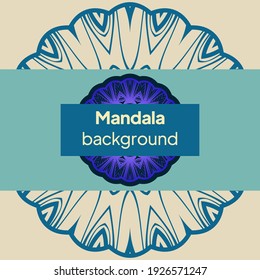 Flor Mandala. Elementos decorativos de época. Patrón oriental. Ilustración vectorial.