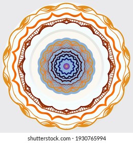 Flower Mandala. Vintage decorative elements. Oriental pattern. Vector illustration.