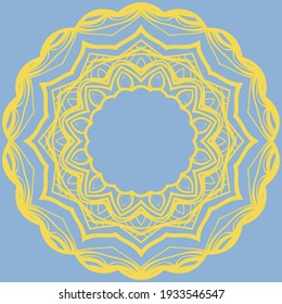 Flor Mandala. Elementos decorativos de época. Patrón oriental. Ilustración vectorial.
