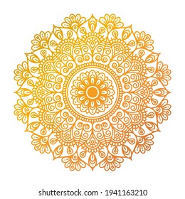 Flower Mandala. Vintage decorative elements. Oriental pattern, vector illustration. Islam, Arabic, Indian, Moroccan, Spain, Turkish, Pakistan, Chinese, mystic, ottoman motifs. Coloring book page