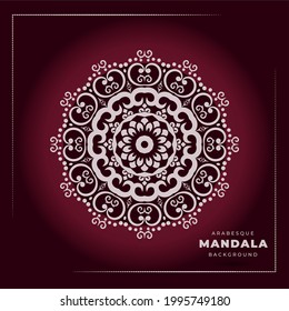 Flor Mandala. Elementos decorativos de época. Patrón oriental, ilustración vectorial.
