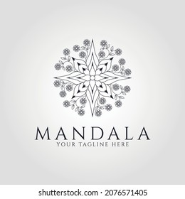 Flower Mandala. Vintage decorative elements. vector illustration.