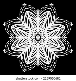 Flower Mandala. Vintage decorative elements