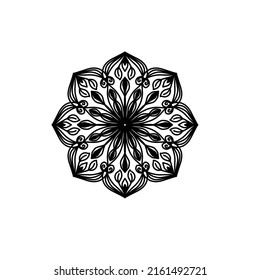 Flor Mandala. Elementos decorativos de época. Patrón oriental, ilustración vectorial. Islam, árabe, indio, marroquí, españa, turco, pakistán, chino, místico, otomano. página del libro de coloreado