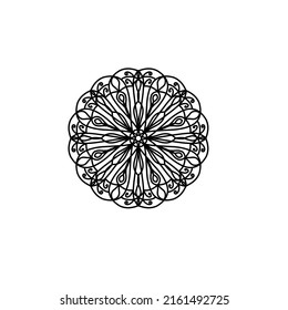 Flower Mandala. Vintage decorative elements. Oriental pattern, vector illustration. Islam, Arabic, Indian, moroccan,spain, turkish, pakistan, chinese, mystic, ottoman motifs. Coloring book page