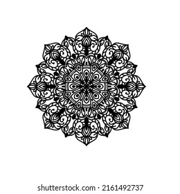 Flor Mandala. Elementos decorativos de época. Patrón oriental, ilustración vectorial. Islam, árabe, indio, marroquí, españa, turco, pakistán, chino, místico, otomano. página del libro de coloreado