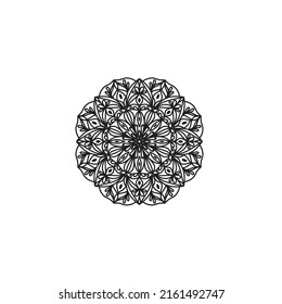 Flower Mandala. Vintage decorative elements. Oriental pattern, vector illustration. Islam, Arabic, Indian, moroccan,spain, turkish, pakistan, chinese, mystic, ottoman motifs. Coloring book page