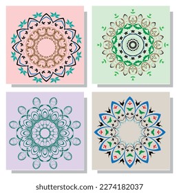 Blume Mandala. Vintage dekorative Elemente. Orientalisches Muster, Vektorgrafik. Islam, Arabisch, Indisch, Marokkanisch, Spain, Türkisch, Pakistan, Chinesisch, Farbbuchseite