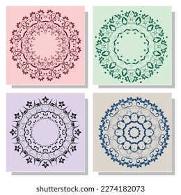 Flor Mandala. Elementos decorativos de época. Patrón oriental, ilustración vectorial. Islam, árabe, indio, marroquí, españa, turco, pakistán, chino, página del libro de Colores