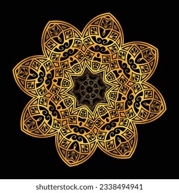 Flower Mandala. Vintage decorative elements. Oriental pattern, vector illustration. Islam, Arabic, Indian, moroccan,spain, turkish, pakistan, chinese, mystic, ottoman motifs. Coloring book page