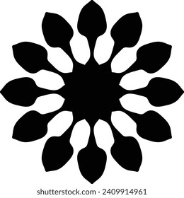 Flower Mandala. Vintage decorative elements. Oriental pattern, vector illustration. Islam, Arabic, Indian, moroccan,spain, turkish, pakistan, chinese, mystic, ottoman motifs. Coloring book page
