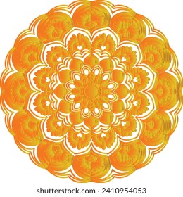 Flower Mandala. Vintage decorative elements. Oriental pattern, vector illustration. Islam, Arabic, Indian, moroccan,spain, turkish, pakistan, chinese, mystic, ottoman motifs. Coloring book page
