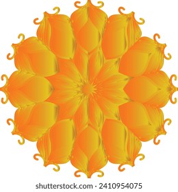 Flower Mandala. Vintage decorative elements. Oriental pattern, vector illustration. Islam, Arabic, Indian, moroccan,spain, turkish, pakistan, chinese, mystic, ottoman motifs. Coloring book page
