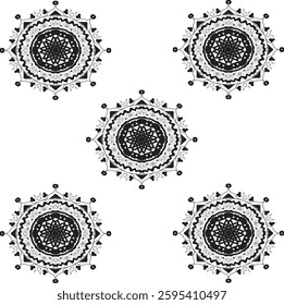 Flower Mandala. Vintage decorative elements .Luxury wallpaper design template .