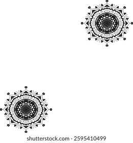 Flower Mandala. Vintage decorative elements .Luxury wallpaper design template .