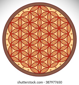Flower Mandala. Vintage decorative elements. Oriental pattern, vector illustration. Islam, Arabic, Indian, turkish, pakistan, chinese, ottoman motifs