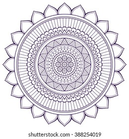 Flower Mandala. Vintage decorative elements. Oriental pattern, vector illustration. Islam, Arabic, Indian, turkish, pakistan, chinese, ottoman motifs