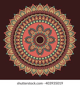 Flower Mandala. Vintage decorative elements. Oriental pattern, vector illustration. Islam, Arabic, Indian, turkish, pakistan, chinese, ottoman motifs