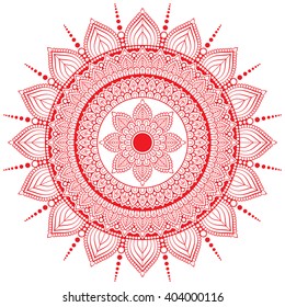 Flower Mandala. Vintage decorative elements. Oriental pattern, vector illustration. Islam, Arabic, Indian, turkish, pakistan, chinese, ottoman motifs