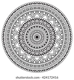 Blume Mandala. Vintage dekorative Elemente. Orientalisches Muster, Vektorgrafik.  Islam, arabisch, indisch, türkisch, pakistanisch, chinesisch, ottomanisch
