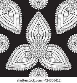 Flower Mandala. Vintage decorative elements. Oriental pattern, vector illustration. Islam, Arabic, Indian, turkish, pakistan, chinese, ottoman motifs