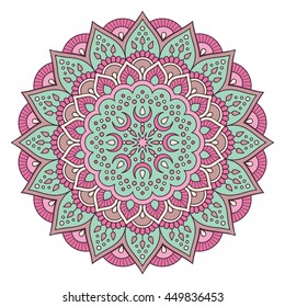 Flower Mandala. Vintage decorative elements. Oriental pattern, vector illustration. Islam, Arabic, Indian, turkish, pakistan, chinese, ottoman motifs
