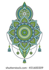 Flower Mandala. Vintage decorative elements. Oriental pattern, vector illustration. Islam, Arabic, Indian, turkish, pakistan, chinese, ottoman motifs