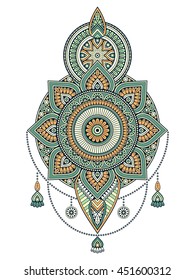 Flower Mandala. Vintage decorative elements. Oriental pattern, vector illustration. Islam, Arabic, Indian, turkish, pakistan, chinese, ottoman motifs