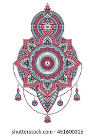 Flower Mandala. Vintage decorative elements. Oriental pattern, vector illustration. Islam, Arabic, Indian, turkish, pakistan, chinese, ottoman motifs