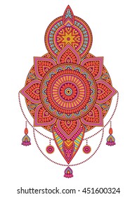 Flower Mandala. Vintage decorative elements. Oriental pattern, vector illustration. Islam, Arabic, Indian, turkish, pakistan, chinese, ottoman motifs